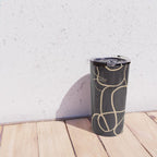 Abstract Line Art Cat Travel Mug Gallery Image 4