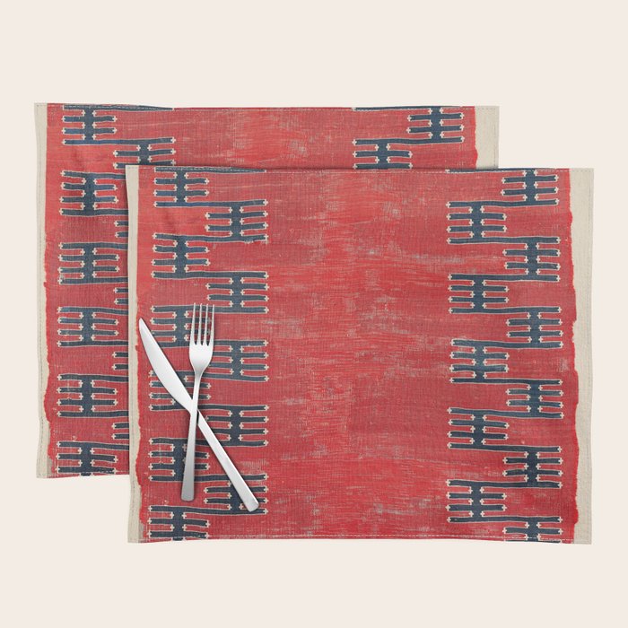 Yüncü Balikesir Northwest Anatolian Kilim Print Placemat Gallery Image 1