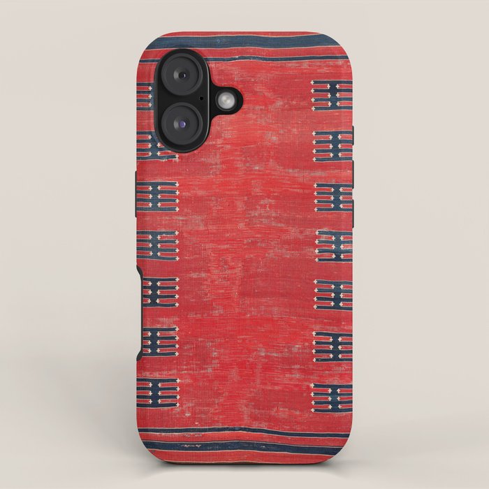 Yüncü Balikesir Northwest Anatolian Kilim Print iPhone Case Gallery Image 1