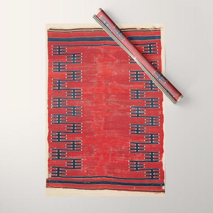 Yüncü Balikesir Northwest Anatolian Kilim Print Wrapping Paper Gallery Image 1