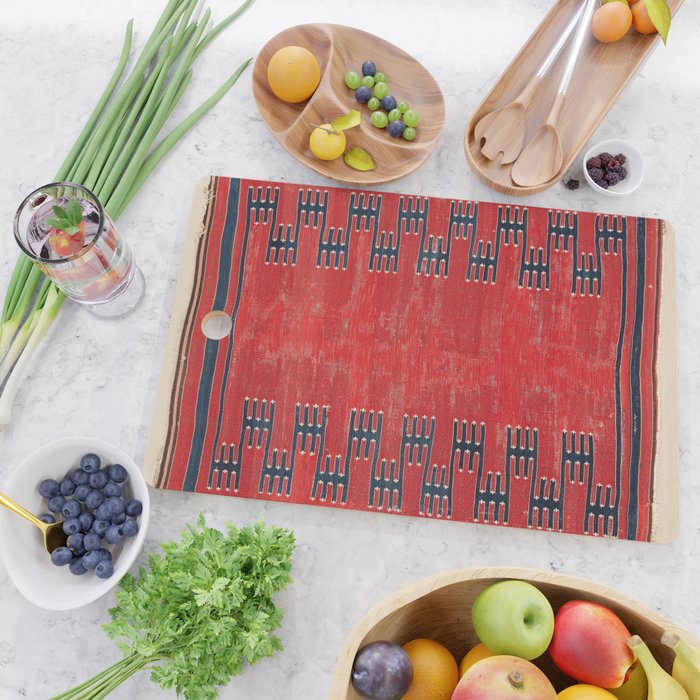 Yüncü Balikesir Northwest Anatolian Kilim Print Cutting Board Gallery Image 2