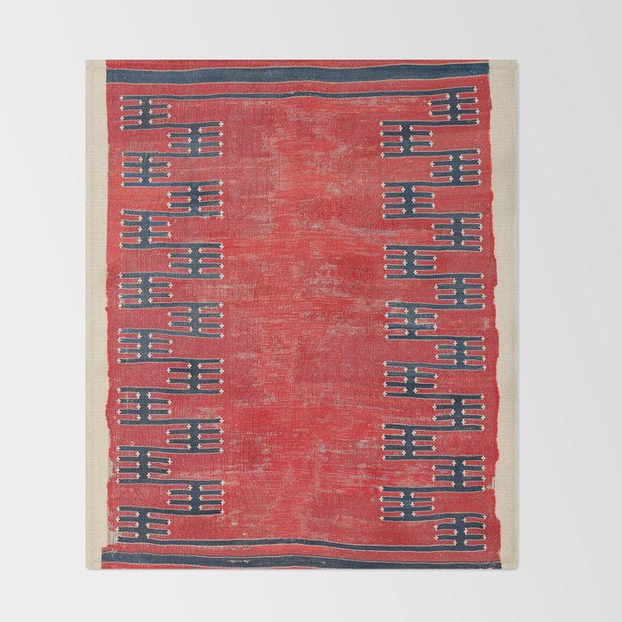 Yüncü Balikesir Northwest Anatolian Kilim Print Throw Blanket Gallery Image 2