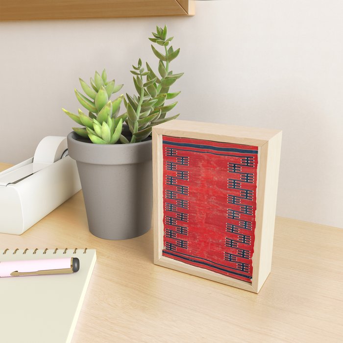 Yüncü Balikesir Northwest Anatolian Kilim Print Mini Art Print Gallery Image 2
