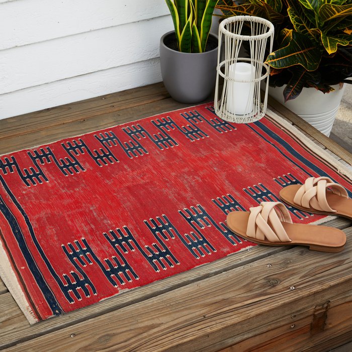Yüncü Balikesir Northwest Anatolian Kilim Print Outdoor Rug Gallery Image 2