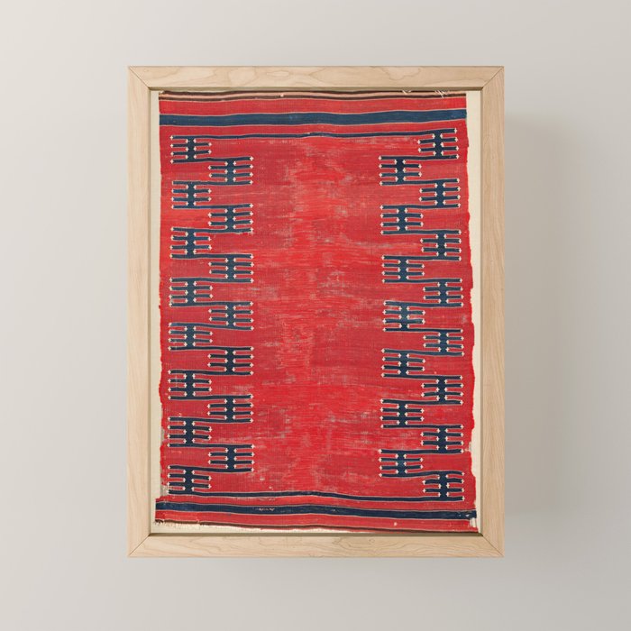 Yüncü Balikesir Northwest Anatolian Kilim Print Mini Art Print Gallery Image 1