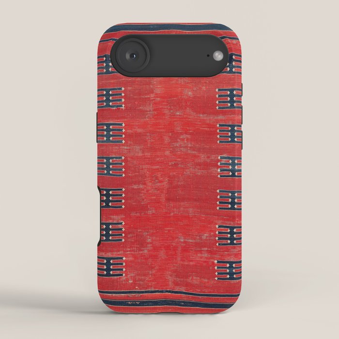 Yüncü Balikesir Northwest Anatolian Kilim Print iPhone Case Gallery Image 2