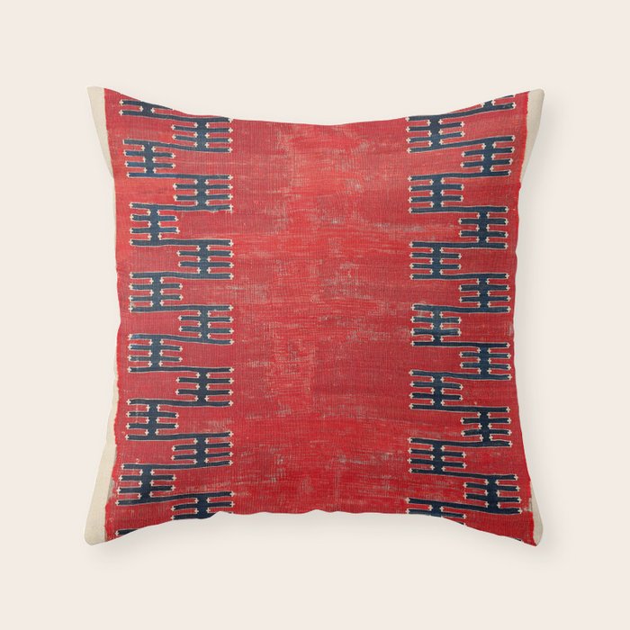 Yüncü Balikesir Northwest Anatolian Kilim Print Throw Pillow Gallery Image 6