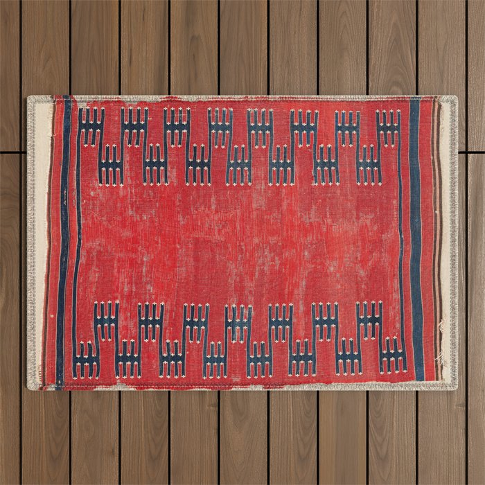 Yüncü Balikesir Northwest Anatolian Kilim Print Outdoor Rug Gallery Image 1