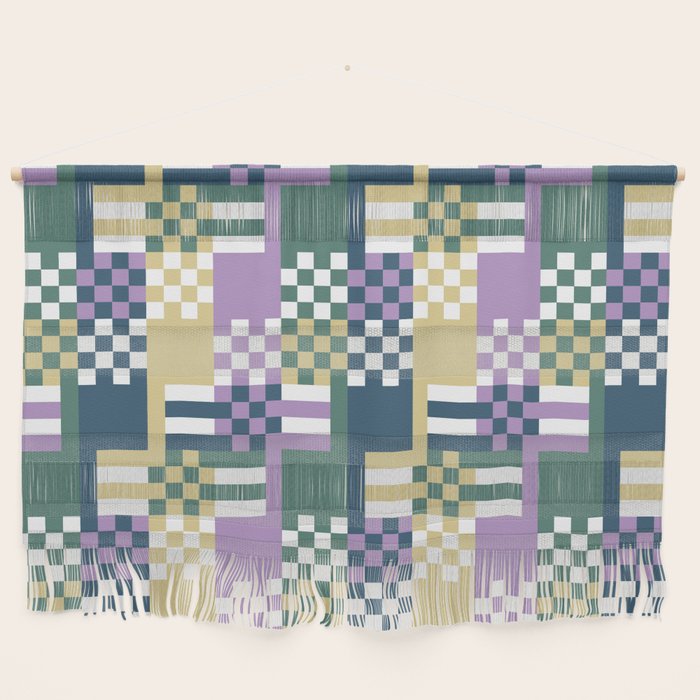Abstract Block Mosaic R Wall Hanging Gallery Image 1