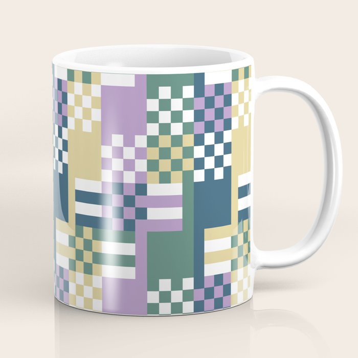 Abstract Block Mosaic R Coffee Mug Gallery Image 1