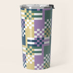 Abstract Block Mosaic R Travel Mug Gallery Image 2