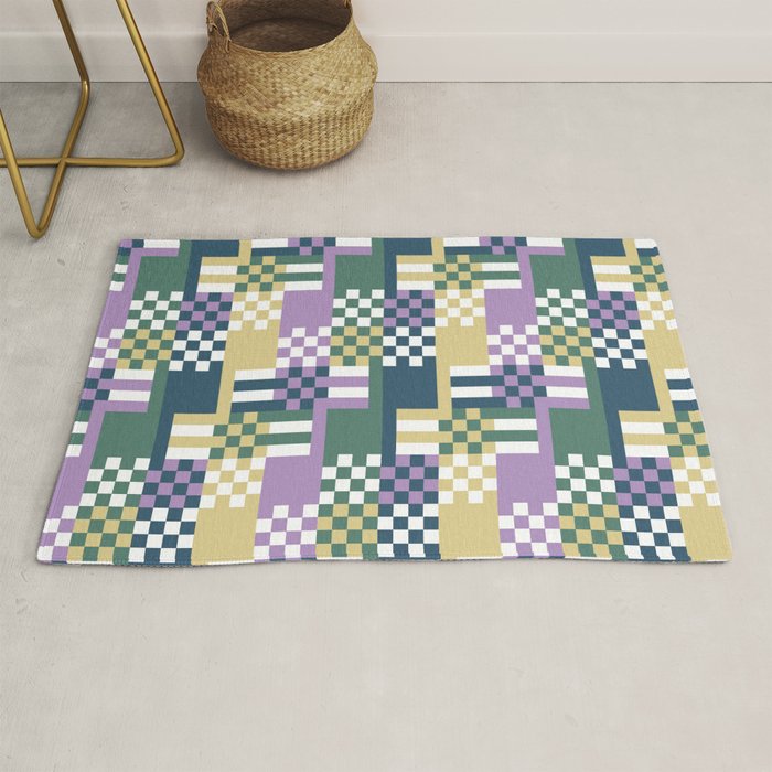 Abstract Block Mosaic R Rug Gallery Image 1