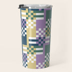 Abstract Block Mosaic R Travel Mug Gallery Image 3
