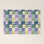 Abstract Block Mosaic R Welcome Mat Gallery Image 1
