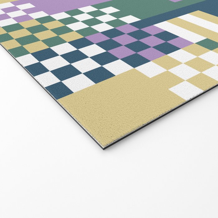 Abstract Block Mosaic R Welcome Mat Gallery Image 2