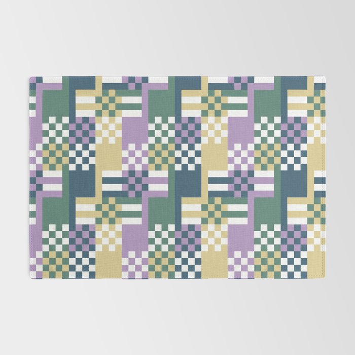 Abstract Block Mosaic R Rug Gallery Image 2