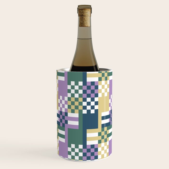 Abstract Block Mosaic R Wine Chiller Gallery Image 1