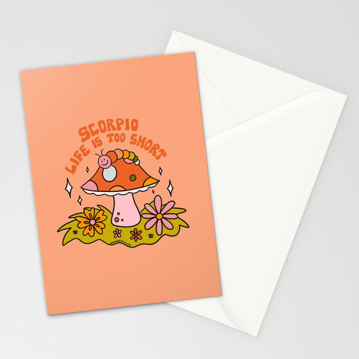 Scorpio Caterpillar Stationery Card Gallery Image 2