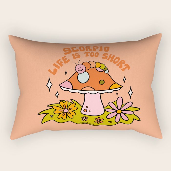 Scorpio Caterpillar Rectangular Pillow Gallery Image 2