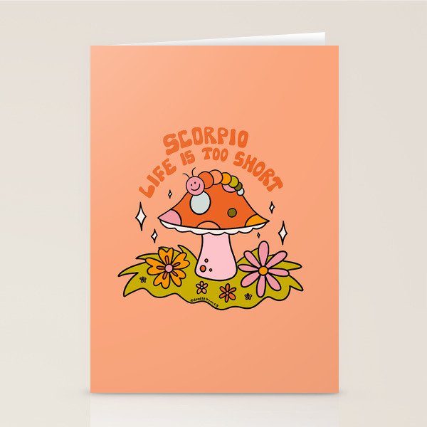 Scorpio Caterpillar Stationery Card Gallery Image 2