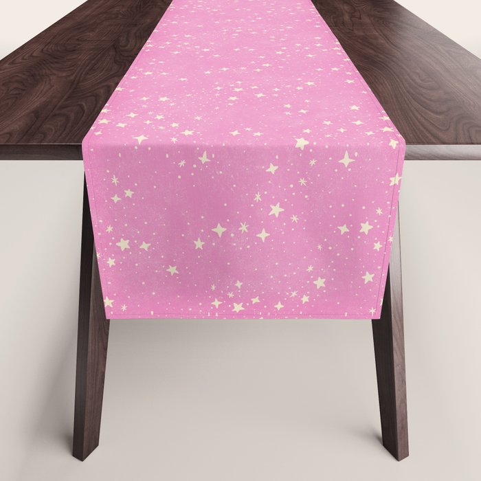 Stars - Pink Table Runner Gallery Image 1