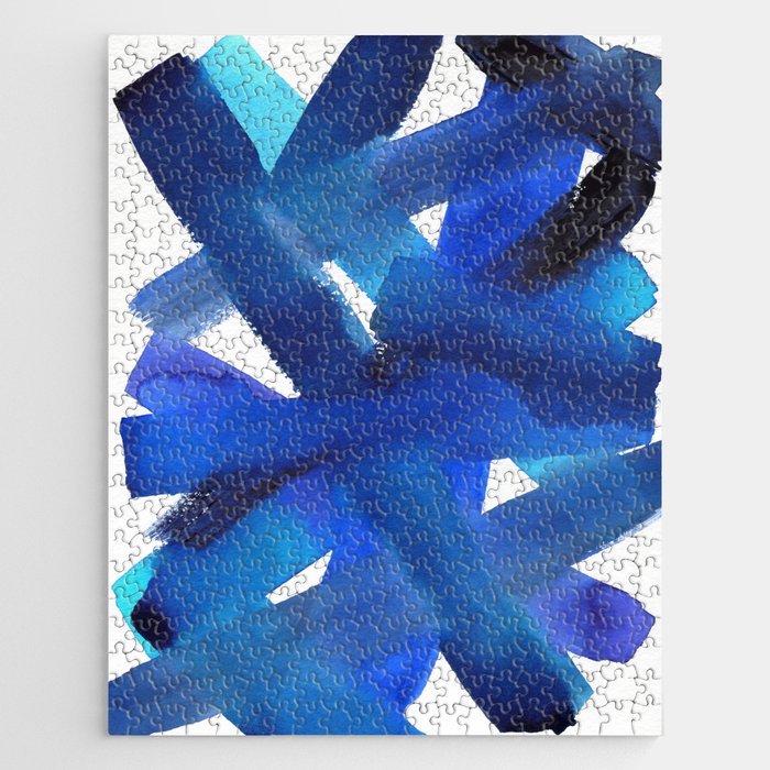Superwatercolor Multiblue Jigsaw Puzzle Gallery Image 1