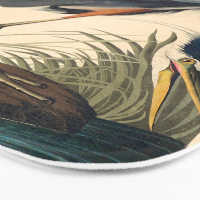 Great Blue Heron by John James Audubon (1834) Bath Mat Gallery Image 3