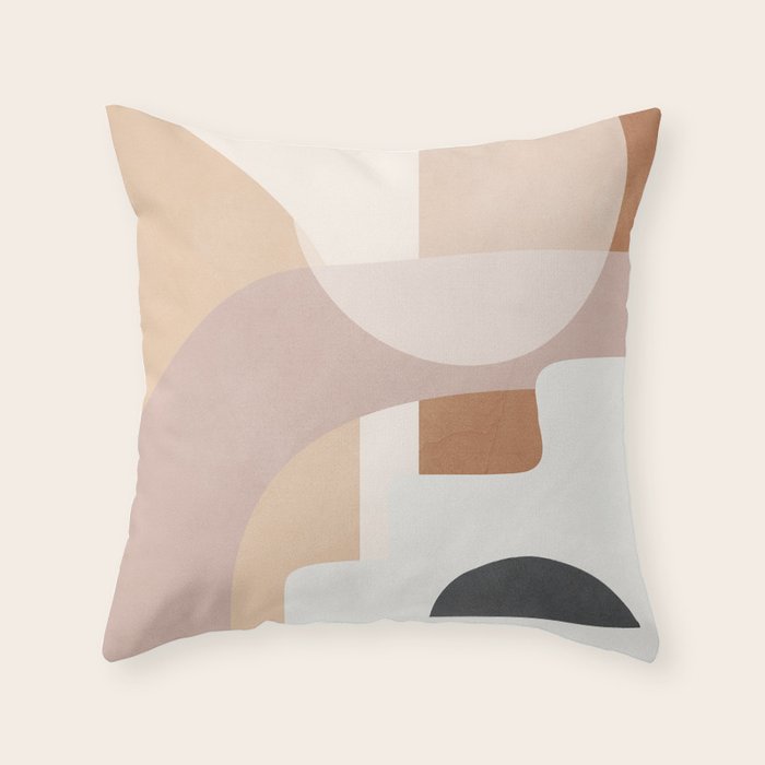 Abstract Minimal Shapes 8 Throw Pillow Gallery Image 6