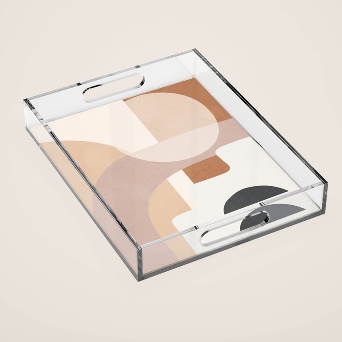 Abstract Minimal Shapes 8 Acrylic Tray Gallery Image 1