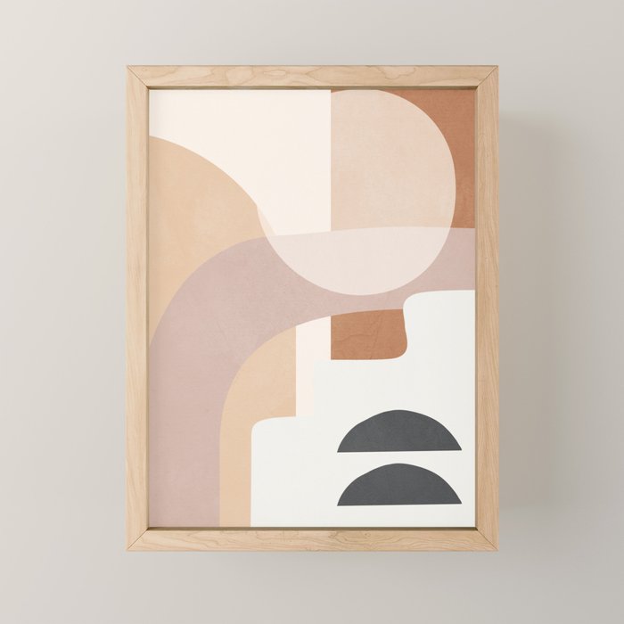 Abstract Minimal Shapes 8 Mini Art Print Gallery Image 1