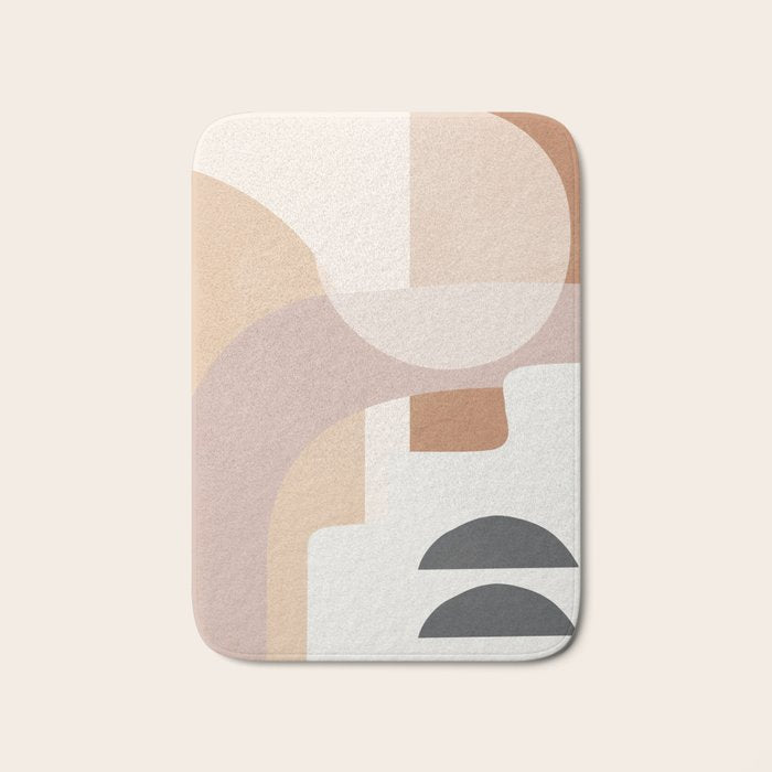 Abstract Minimal Shapes 8 Bath Mat Gallery Image 1