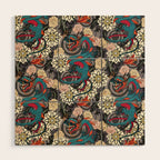 dragon tattoo dark Wood Wall Art Gallery Image 1