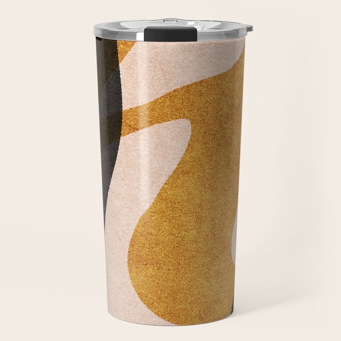 ABSTRACT ALPHABET / Script P Travel Mug Gallery Image 1