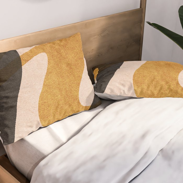 ABSTRACT ALPHABET / Script P Pillow Sham Gallery Image 2