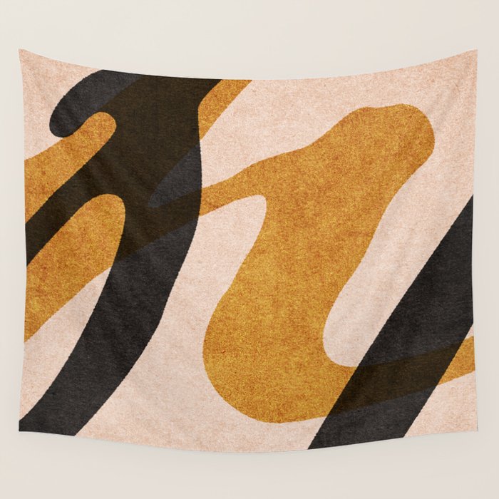 ABSTRACT ALPHABET / Script P Wall Tapestry Gallery Image 4