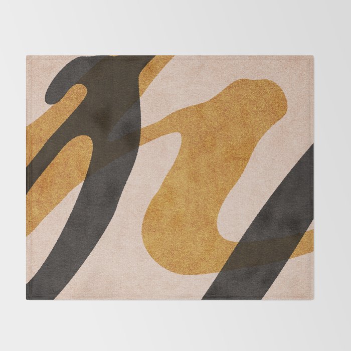 ABSTRACT ALPHABET / Script P Throw Blanket Gallery Image 2