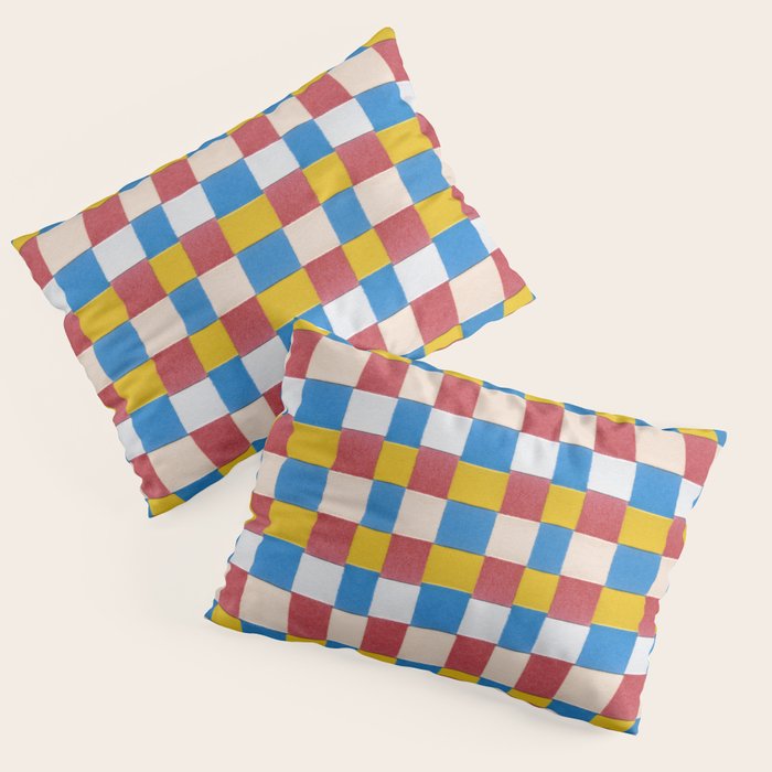 Paper Weaving Pattern #2 Pillow Sham Gallery Image 3
