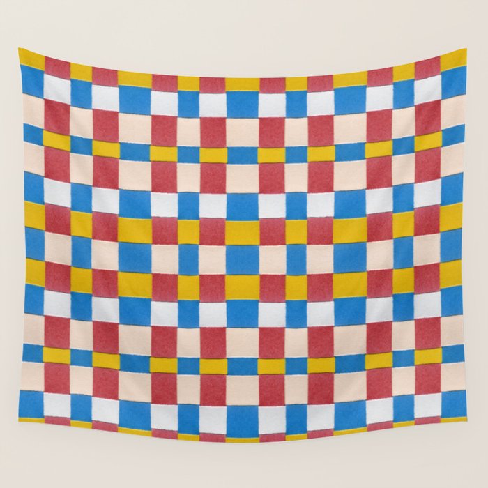 Paper Weaving Pattern #2 Wall Tapestry Gallery Image 4