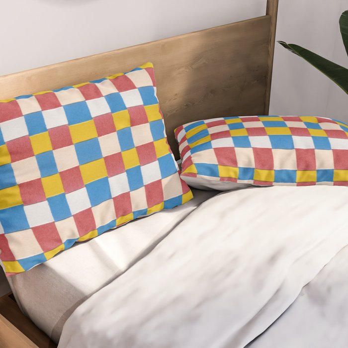 Paper Weaving Pattern #2 Pillow Sham Gallery Image 2