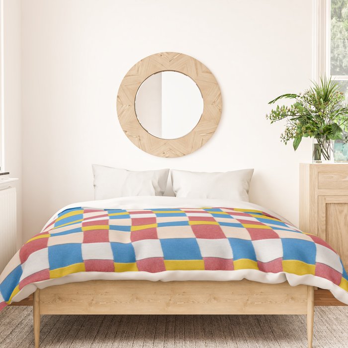 Paper Weaving Pattern #2 Duvet Cover Gallery Image 3