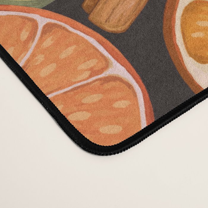 Winter Spice in Charcoal Desk Mat Gallery Image 4
