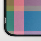Rainbow Pop Colorful Checked Plaid Pattern Laptop Sleeve Gallery Image 3