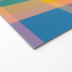 Rainbow Pop Colorful Checked Plaid Pattern Welcome Mat Gallery Image 2