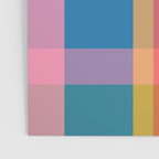 Rainbow Pop Colorful Checked Plaid Pattern Poster Gallery Image 3