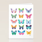 Colorful Butterflies  Stationery Card Gallery Image 2