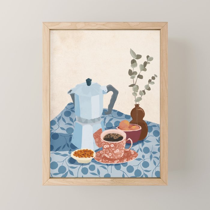 Morning coffee Mini Art Print Gallery Image 1