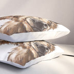 Sneaky Highland Cow Pillow Sham Gallery Image 3
