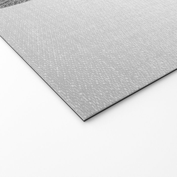 Baby Elephant - Black & White Welcome Mat Gallery Image 2