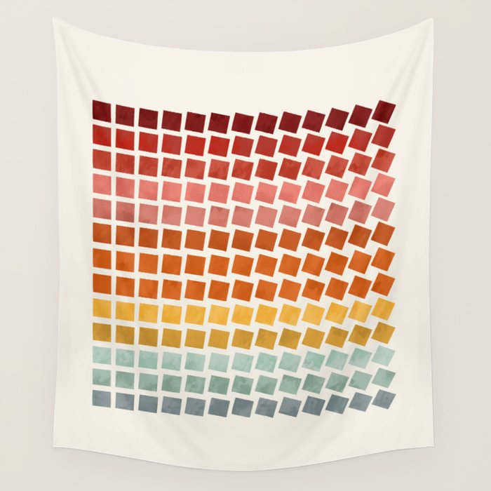 Squares rotation Wall Tapestry Gallery Image 4