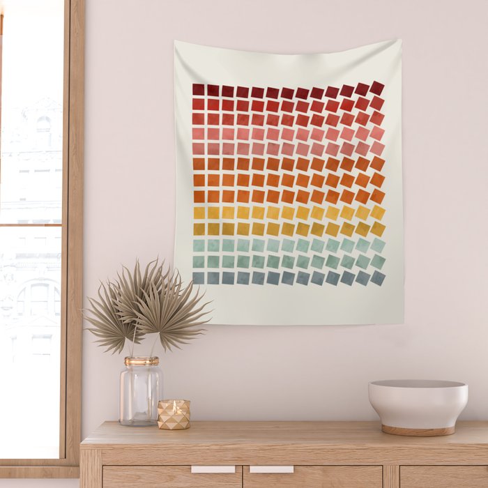 Squares rotation Wall Tapestry Gallery Image 2